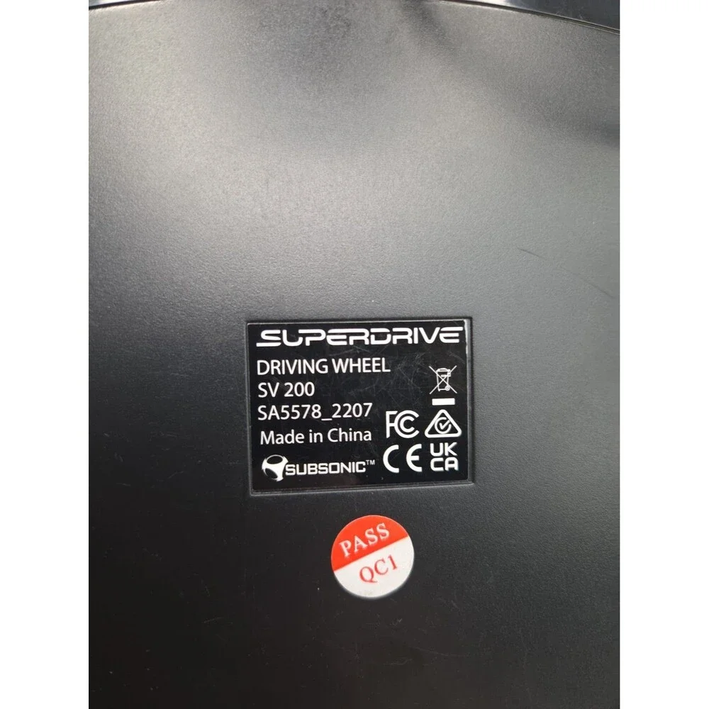 Superdrive SV250 Racing steering wheel w/pedals & gearshift paddles Tested Works